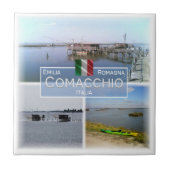 ERM029 COMACCHIO, Emilia Romagna, Italien, Fliese (Vorderseite)