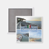 ERM034 CATTOLICA - Emilia Romagna - Italy - Fridge Magnet (Vorderseite/Rückseite)
