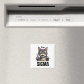 Erm was Sigma Funny Cat liebt Magnet (In Situ (Geschirrspüler))