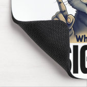 Erm was Sigma Funny Cat liebt Mousepad (Ecke)
