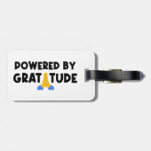 Ermächtigt durch Dankbarkeit Gepäckanhänger (Rückseite horizontal)