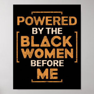 Ermächtigt durch die schwarzen Frauen vor mir Schw Poster