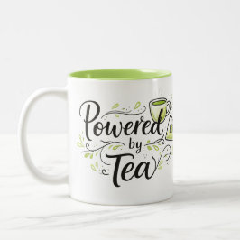 Ermächtigt durch Tee Niedliche Teetasse Teebeutel