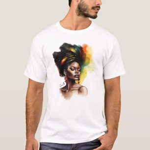 Ermächtigte afroamerikanische Frau (2) T-Shirt