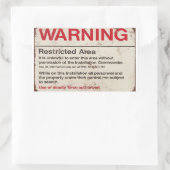 Ermächtigte Anwendung tödlicher Gewalt Rechteckiger Aufkleber (Tasche)