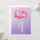 "Ermächtigte Frau, glücklicher Tag!" Karte (Vorderseite/Rückseite Beispiel)