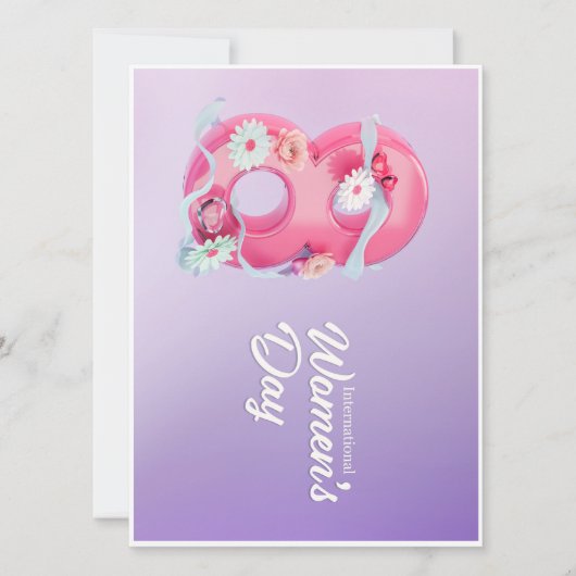 "Ermächtigte Frau, glücklicher Tag!" Karte (Vorderseite)