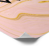 Ermächtigte Frauen marbeln Inspirierend Zitat-Post Poster (Ecke)