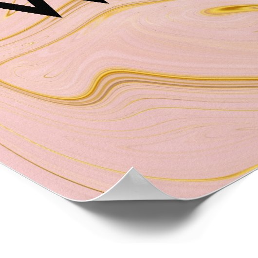 Ermächtigte Frauen marbeln Inspirierend Zitat-Post Poster (Ecke)