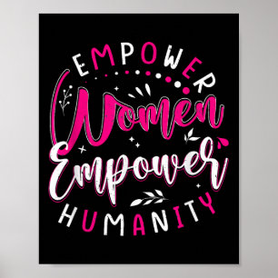 Ermächtigung der Frauen, die Motivierend Beschäfti Poster
