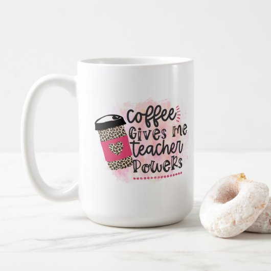 Ermächtigung des Lehrers Kaffeetasse (Mit Donut)