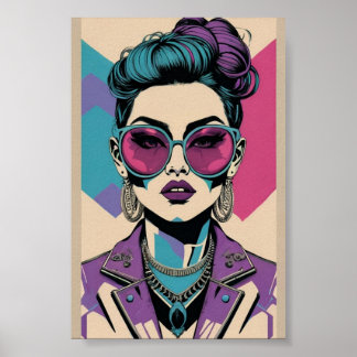 Ermächtigung in jeder Ära - Alte Retro-Boss-Lady Poster