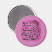 Ermächtigung von Frauen. Frauen sprechen für sich Magnet (Vorderseite/Rückseite)