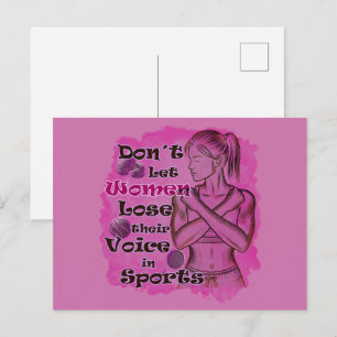 Ermächtigung von Frauen. Frauen sprechen für sich Postkarte
