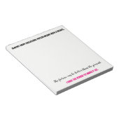 Ermächtigung von Gedanken Notizblock (angewinkelt)