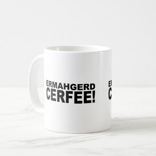 Ermahgerd Cerfee! Kaffeetasse (Vorderseite Links)