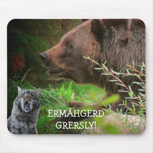Ermahgerd Gersley! Cat Meme Mousepad (Vorne)