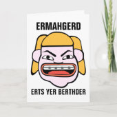 Ermahgerd Herper Berthder Karte (Vorderseite)
