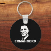 ERMAHGERD OBAMA.png Schlüsselanhänger (Vorderseite)