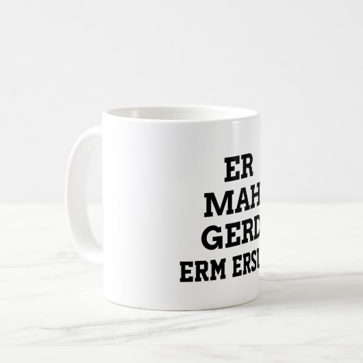 Ermahgerd Tasse (Vorderseite Links)