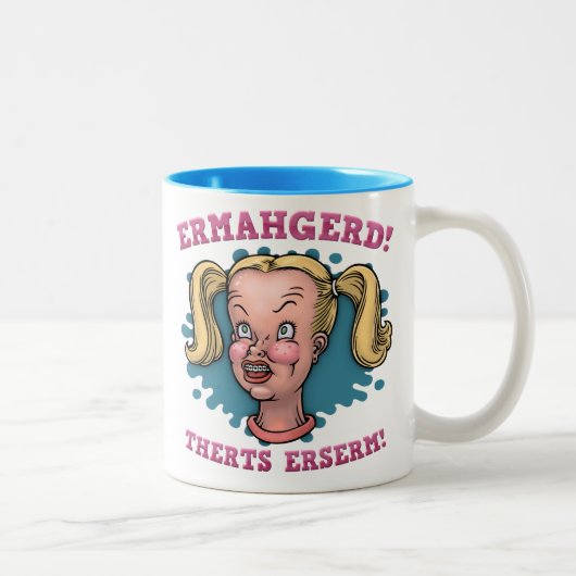 Ermahgerd Zweifarbige Tasse (Rechts)