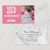 Ermäßigung bei der Veranstaltungsplanung Visitenkarte (Vorne/Hinten)