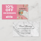 Ermäßigung bei der Veranstaltungsplanung Visitenkarte (Vorne/Hinten)