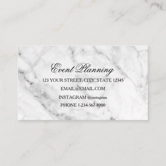 Ermäßigung bei der Veranstaltungsplanung Visitenkarte (Rückseite)