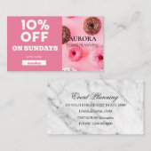 Ermäßigung bei der Veranstaltungsplanung Visitenkarte (Vorne/Hinten)