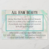 Ermäßigung Friseursalon Flyer (Hinten)