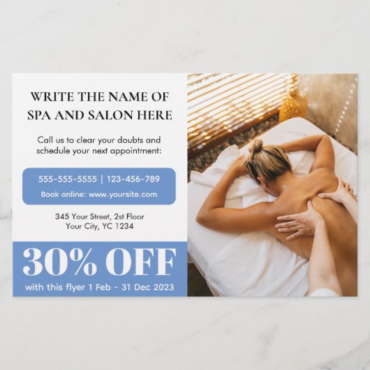 Ermäßigung für Foto-Massage Flyer (Vorne)