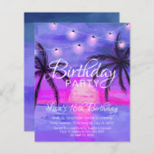 Ermäßigung für Lila Sonnenuntergänge zum Geburtsta (Vorne/Hinten)