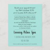 Ermäßigung für Massage-Wellness-Center-Broschüren Flyer (Hinten)