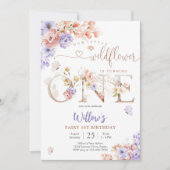 Ermäßigung Geburtsfeier Fee 1. Geburtstagseinladun Einladung (Vorderseite)