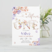 Ermäßigung Geburtsfeier Fee 1. Geburtstagseinladun Einladung (Stehend Vorderseite)