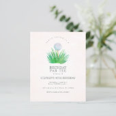 Ermäßigung Golf Geburtstagsparty Einladungen (Stehend Vorderseite)