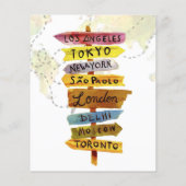 Ermäßigung Party Einladungen für Reisende (Rückseite)