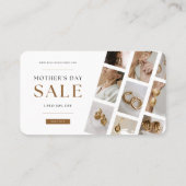 Ermäßigungskarte für den Muttertag Rabattkarte (Rückseite)