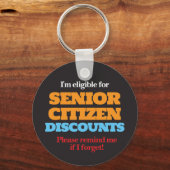 Ermäßigungsmomente für Senioren Schlüsselanhänger (Vorderseite)