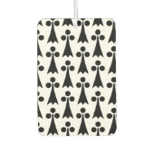Ermine Pattern, mittelalterliches Muster, Schwarz Autolufterfrischer (Vorderseite)