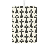 Ermine Pattern, mittelalterliches Muster, Schwarz Autolufterfrischer (Rückseite)