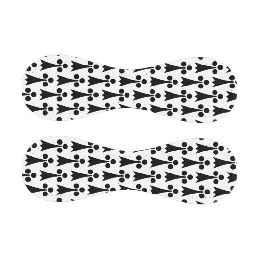 Ermine Pattern, mittelalterliches Muster, Schwarz  Baseball (Paneele)