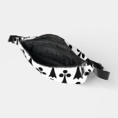 Ermine Pattern, mittelalterliches Muster, Schwarz  Bauchtasche (Offen)