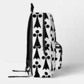 Ermine Pattern, mittelalterliches Muster, Schwarz Bedruckter Rucksack (Links)