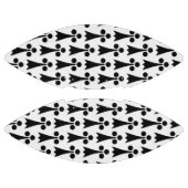 Ermine Pattern, mittelalterliches Muster, Schwarz  Football (Paneele)