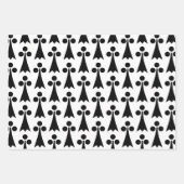 Ermine Pattern, mittelalterliches Muster, Schwarz  Geschenkpapier Set (Vorderseite 3)