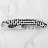 Ermine Pattern, mittelalterliches Muster, Schwarz Kellnermesser (Vorderseite)