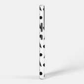 Ermine Pattern, mittelalterliches Muster, Schwarz Samsung Galaxy Hülle (Rechte Seite)