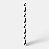 Ermine Pattern, mittelalterliches Muster, Schwarz Samsung Galaxy Hülle (Linke Seite)