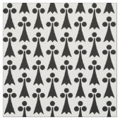 Ermine Pattern, mittelalterliches Muster, Schwarz  Stoff (Muster)